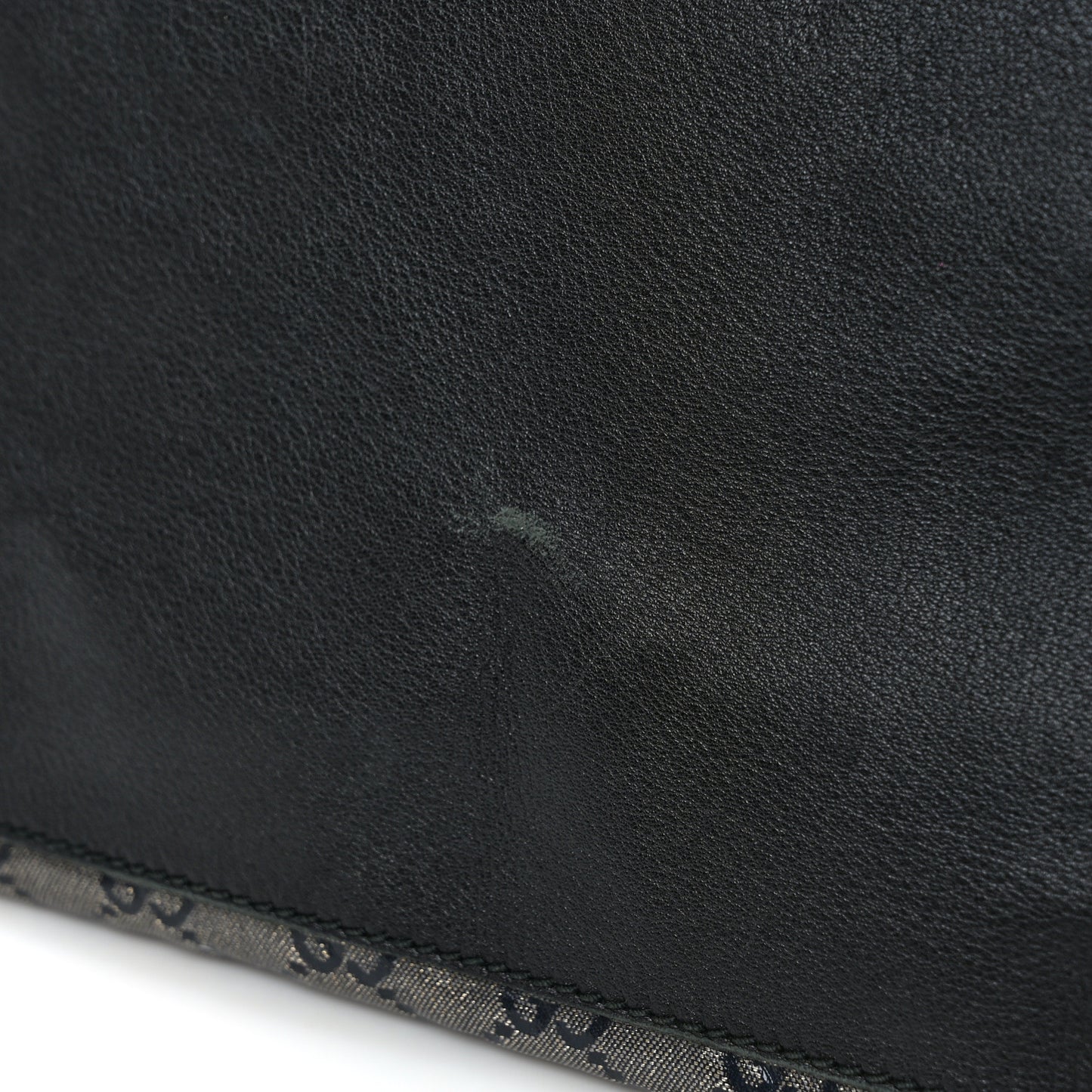 Crystal Monogram Large Bucket Tote Black