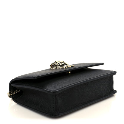 Versace Grained Calfskin Medusa Evening Clutch Bag Black 4 of 10
