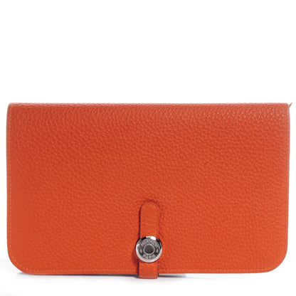 Hermes Togo Dogon Combined Wallet Orange 1 of 8
