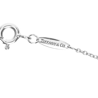 Tiffany Sterling Silver Diamond .05ct Elsa Peretti Diamonds by the Yard Pendant Necklace 6 of 8