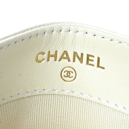 Chanel Caviar Quilted Card Holder White 5 of 7
