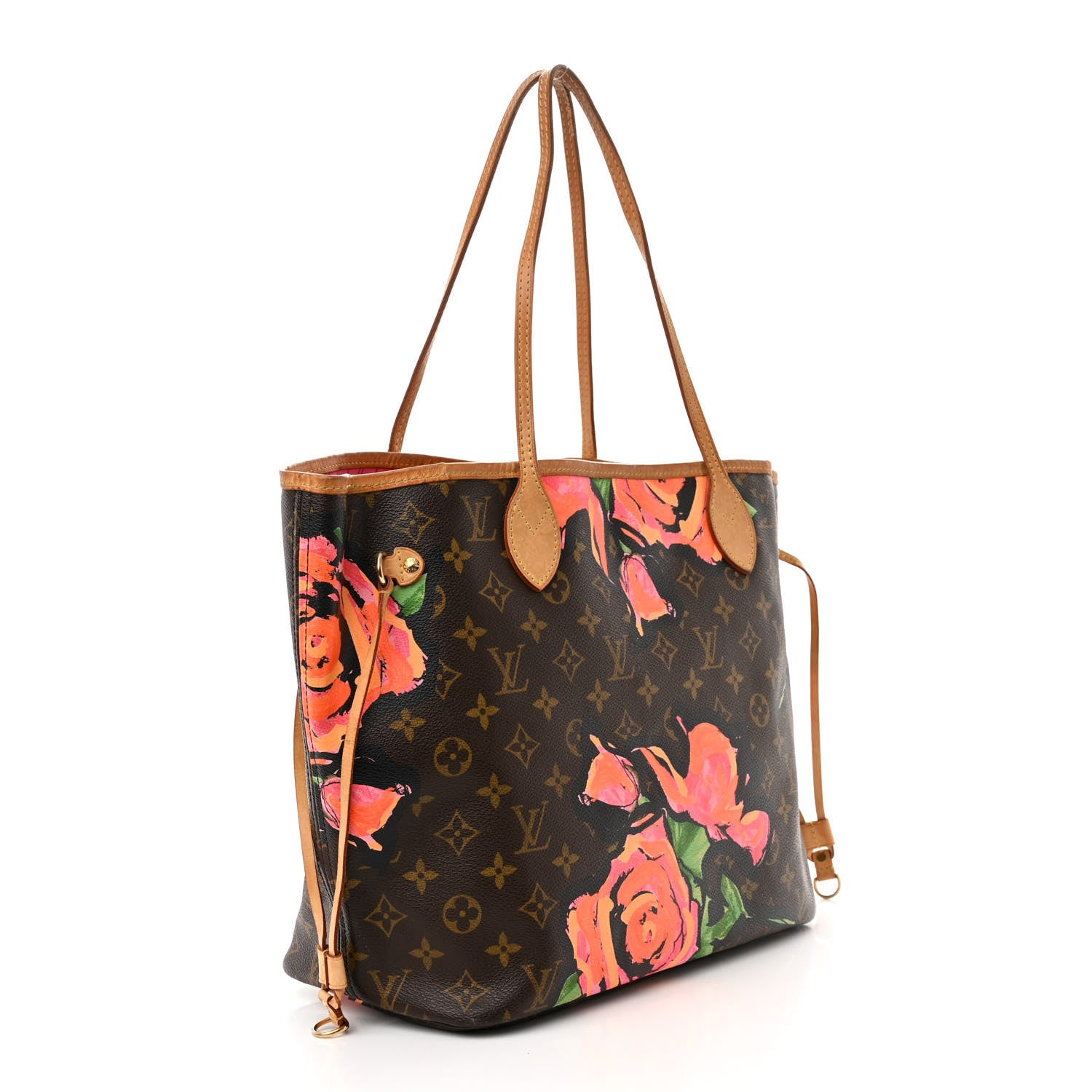 Louis Vuitton Monogram Roses Neverfull MM 3 of 15