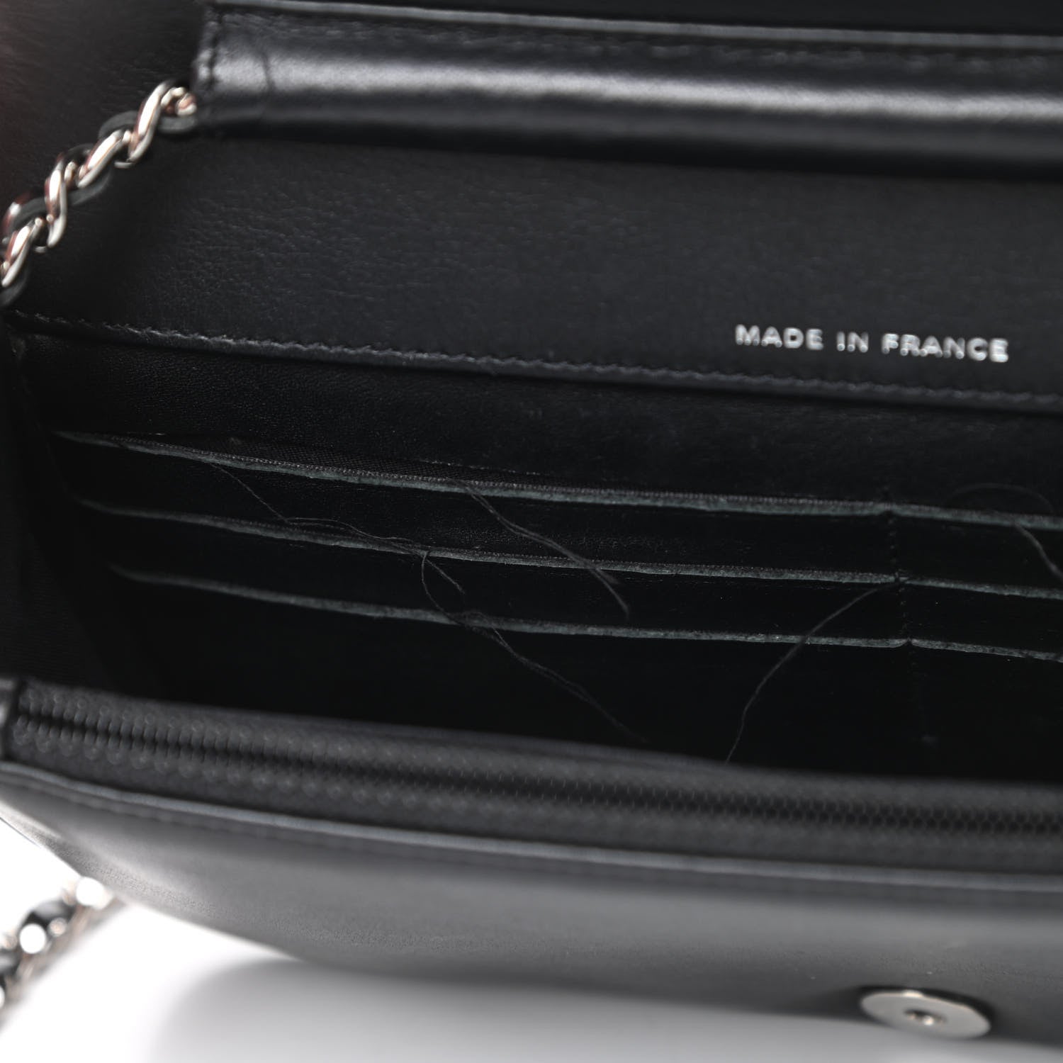Chanel Patent Strass Wallet On Chain WOC Black 12 of 16