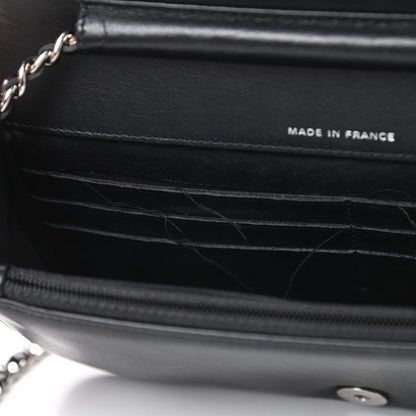 Chanel Patent Strass Wallet On Chain WOC Black 12 of 16
