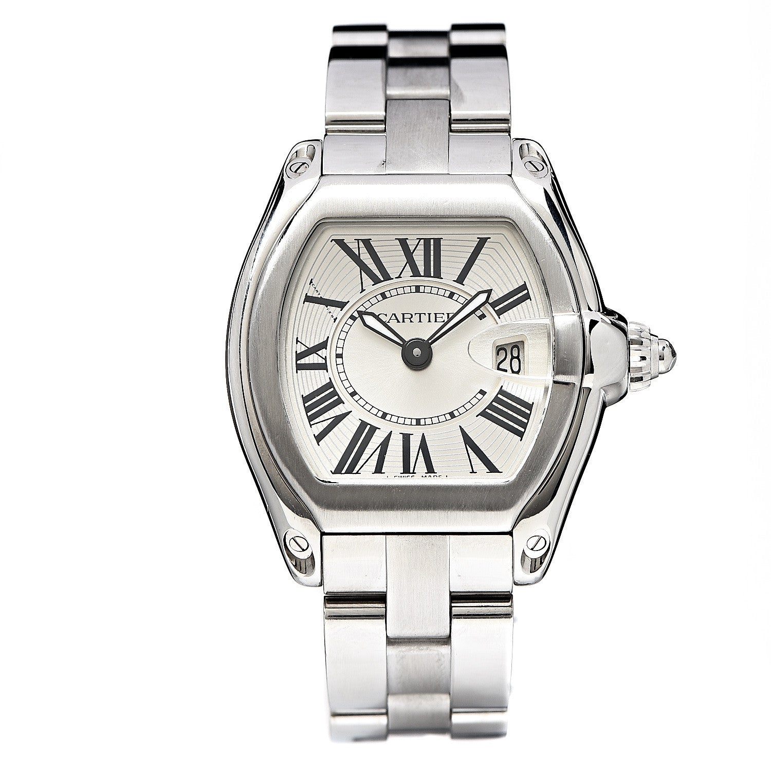 Cartier Stainless Steel 31mm Roadster Quartz Watch 1 of 6