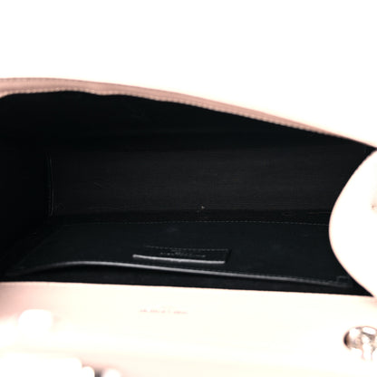 Saint Laurent Grain De Poudre Textured Mixed Matelasse Medium Triquilt Monogram Satchel Marble Pink 5 of 10