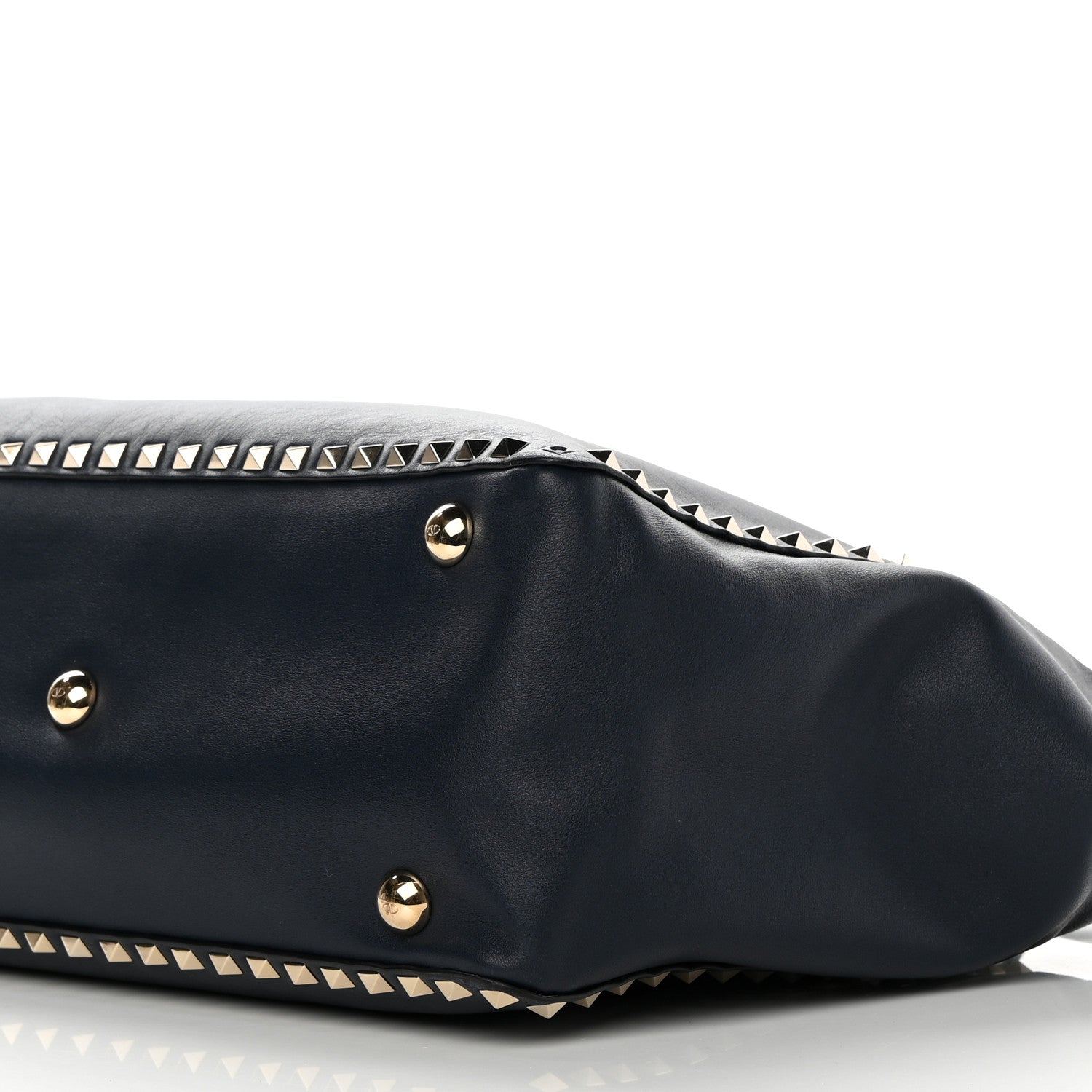 Valentino Garavani Vitello Medium Rockstud Tote Marine 9 of 16