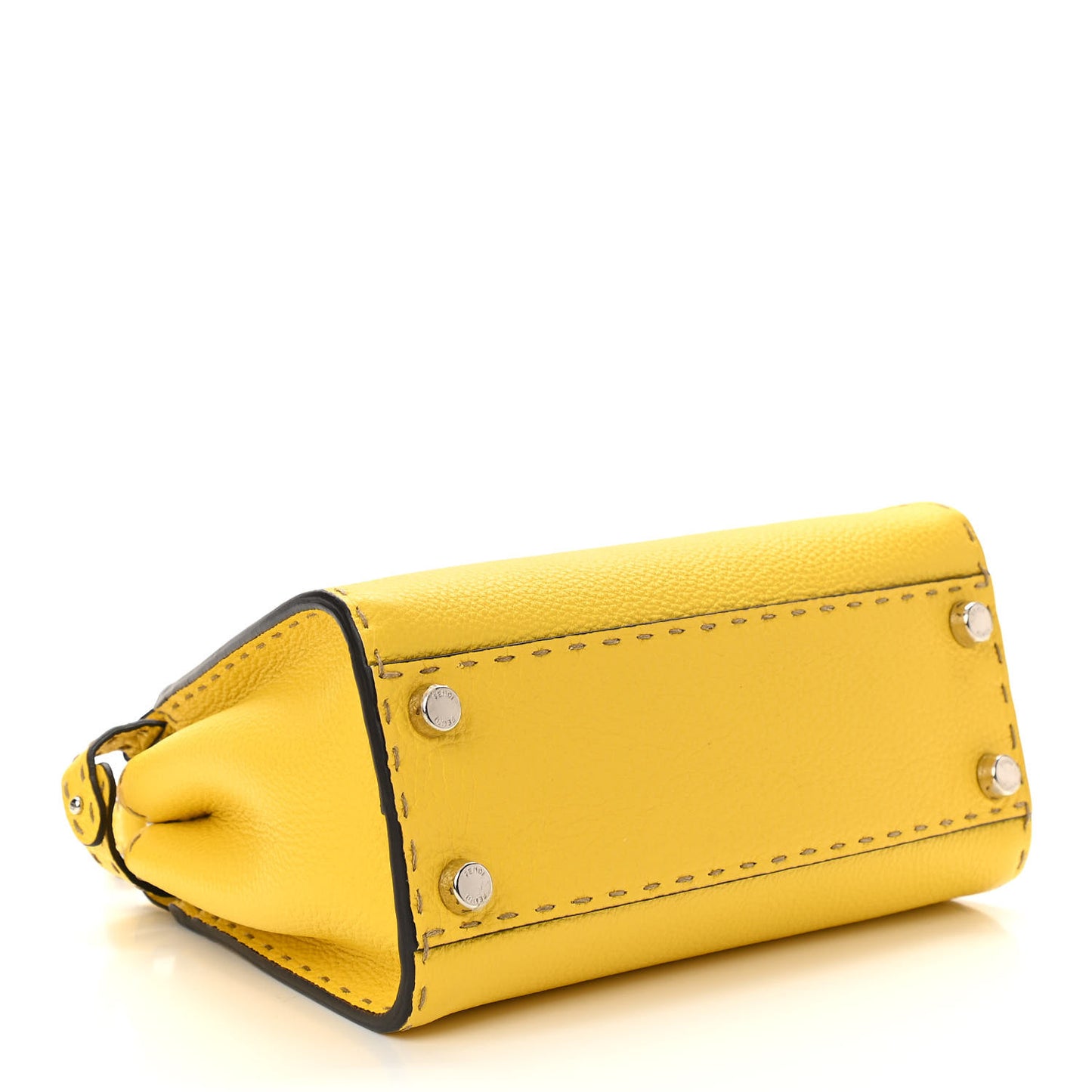 Cuoio Romano Selleria Mini Peekaboo Iconic Satchel Limone