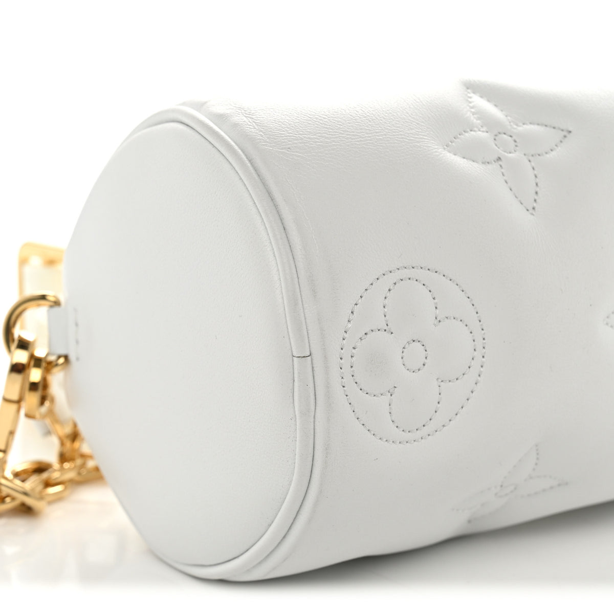 Calfskin Bubblegram Papillon BB Snow White