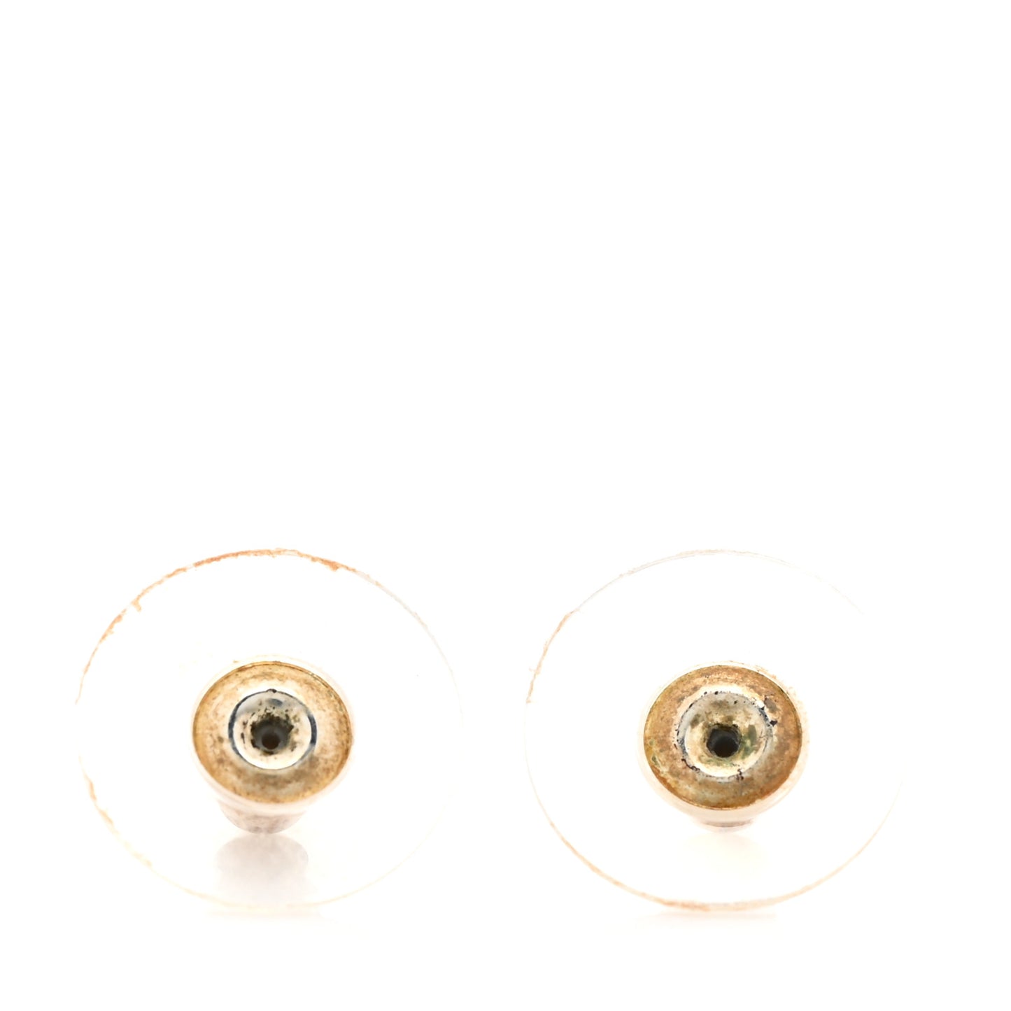 Crystal Pearl Flower CC Earrings Silver