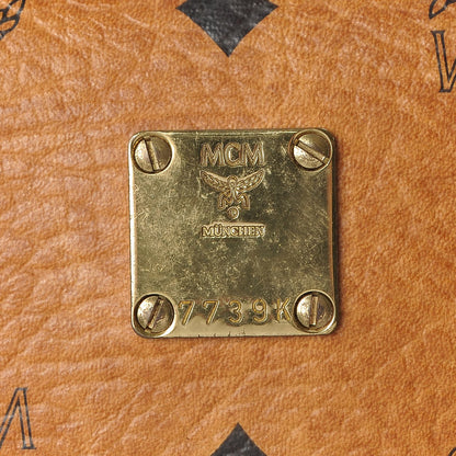 MCM Visetos Boston Bag Cognac 7 of 17