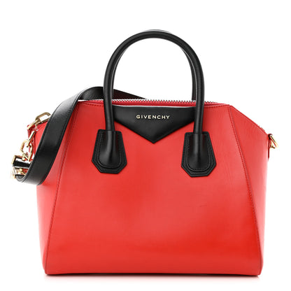 Givenchy Smooth Calfskin Small Bi-Color Antigona Red Black 1 of 12