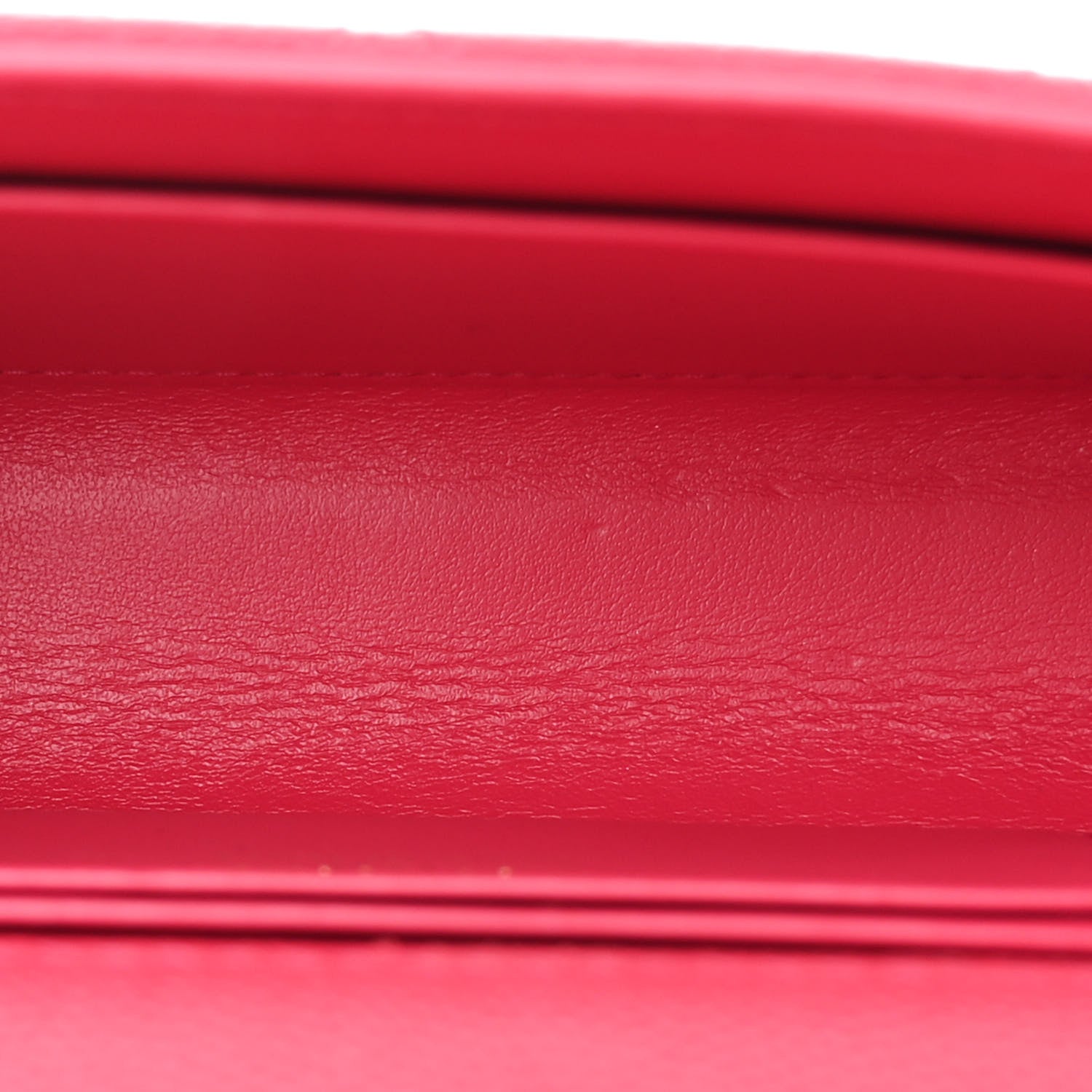 Chanel Caviar Quilted Chain Top Handle Phone Holder With Chain Dark Pink 5 of 10