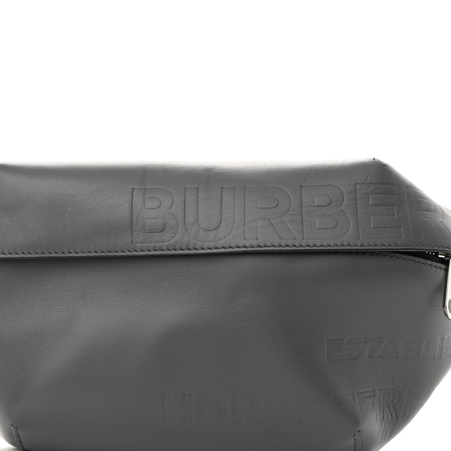 Burberry Calfskin Horseferry Print Medium Sonny Bum Bag Dark Ash Grey 6 of 8