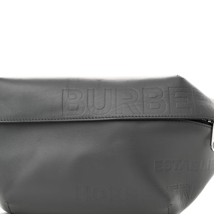 Burberry Calfskin Horseferry Print Medium Sonny Bum Bag Dark Ash Grey 6 of 8