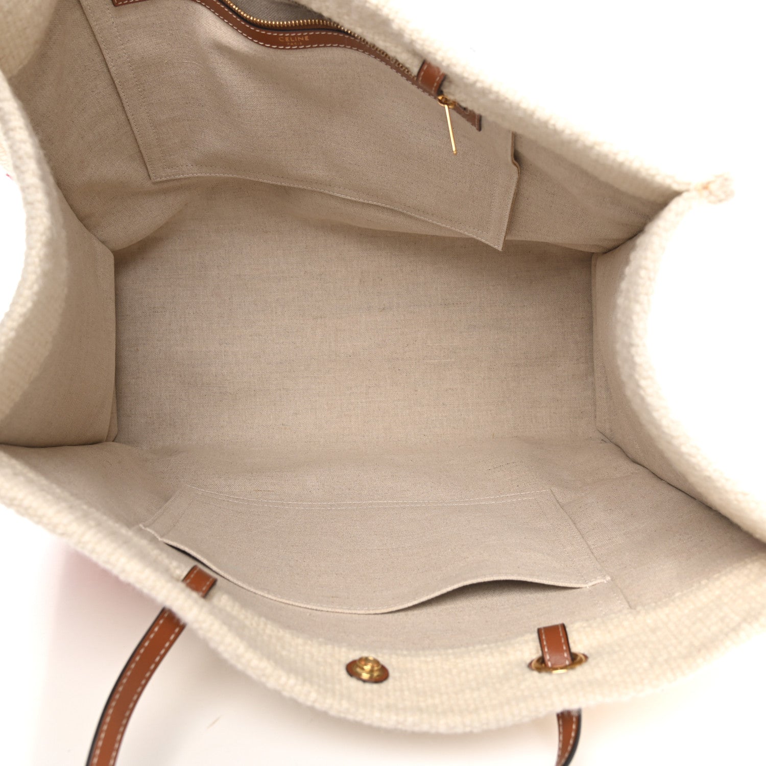 Celine Plein Soleil Textile Calfskin Horizontal Cabas 5 of 8