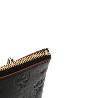 MCM Calfskin Monogram Klara Crossbody Pouch Black 11 of 12