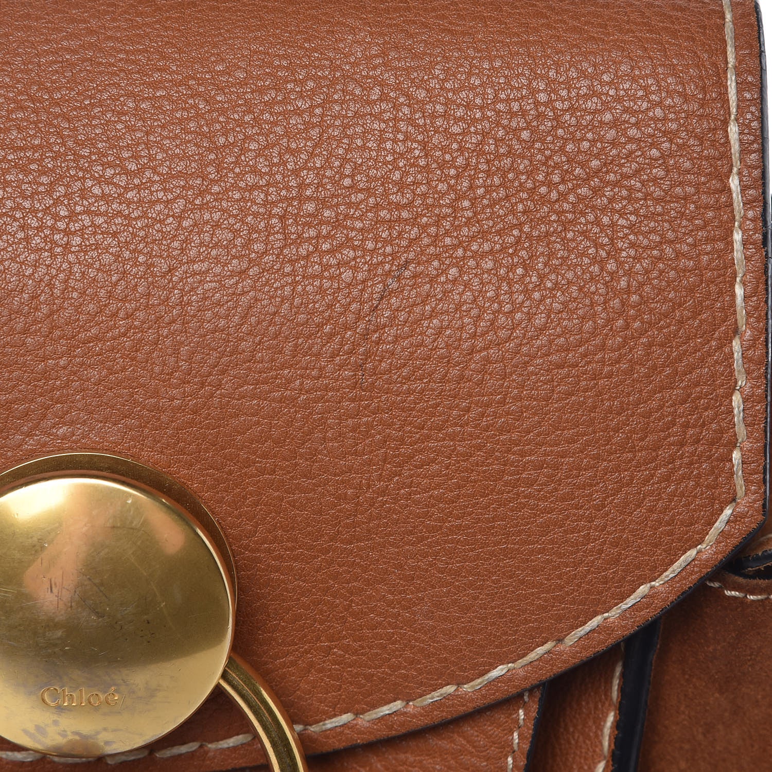 Chloe Calfskin Suede Small Jodie Camera Bag Caramel 8 of 14