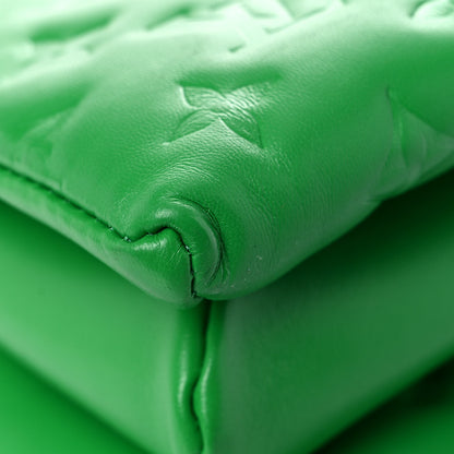 Louis Vuitton Lambskin Embossed Monogram Coussin PM LV Motion Green 9 of 11