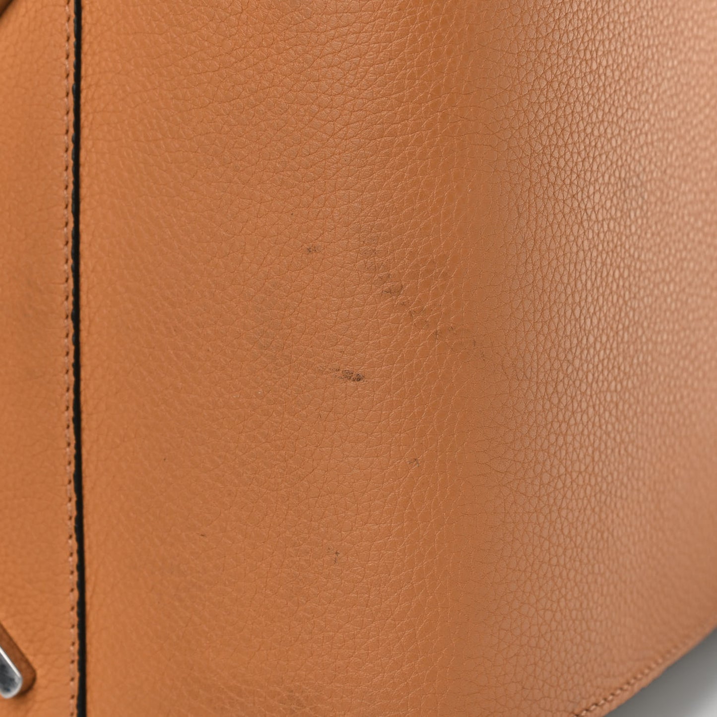 Calfskin Medium Hammock Shoulder Bag Tan White