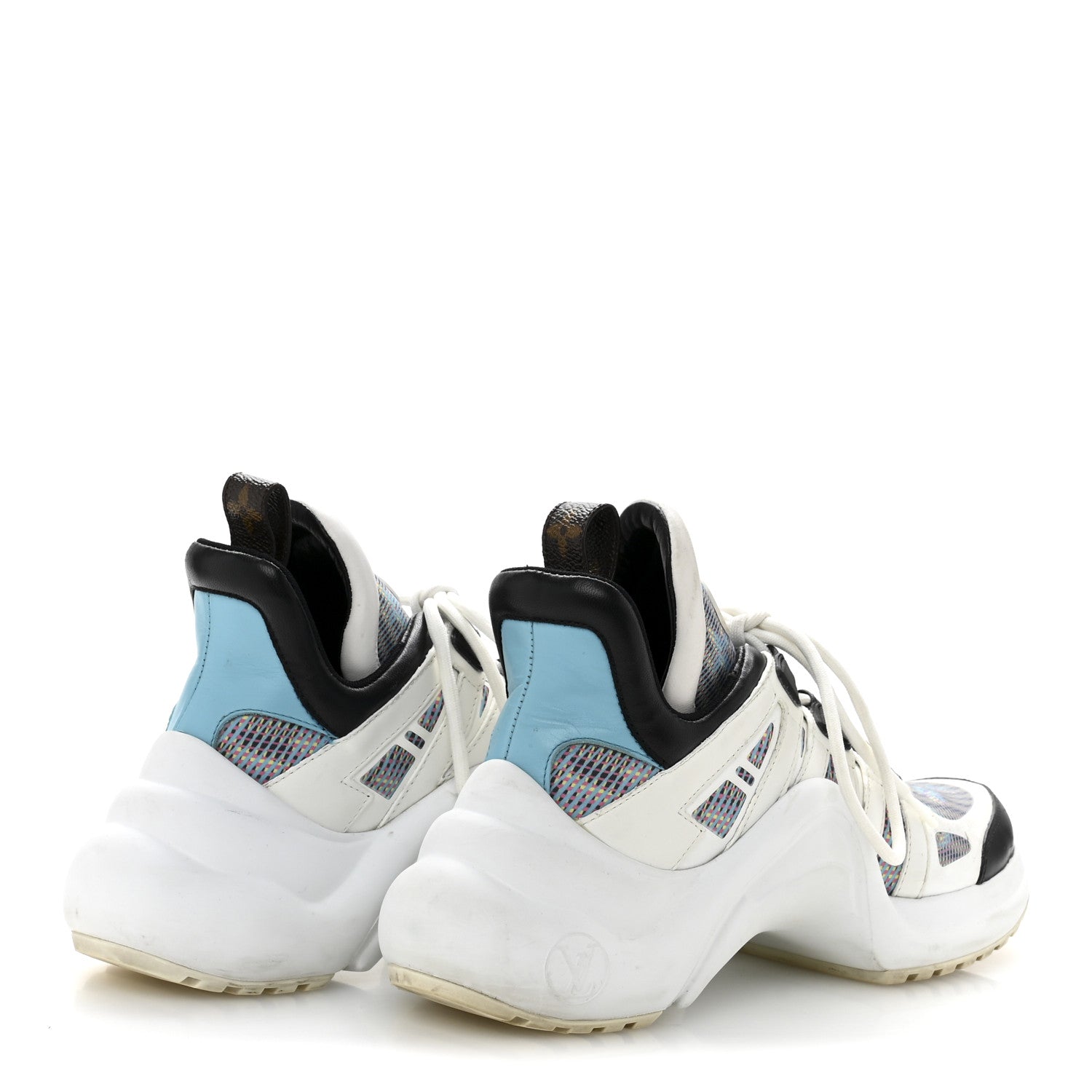 Louis Vuitton Calfskin Nylon LV Pop Archlight Sneaker 36 Blue 5 of 12