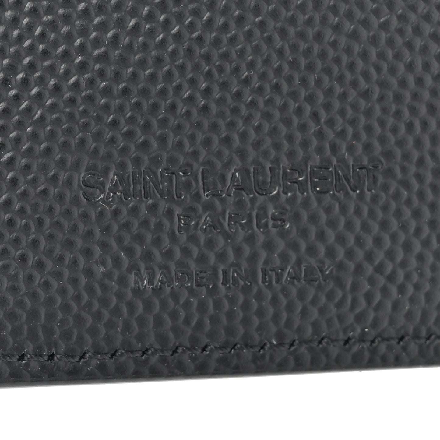 Grain De Poudre North South Chain Wallet Black