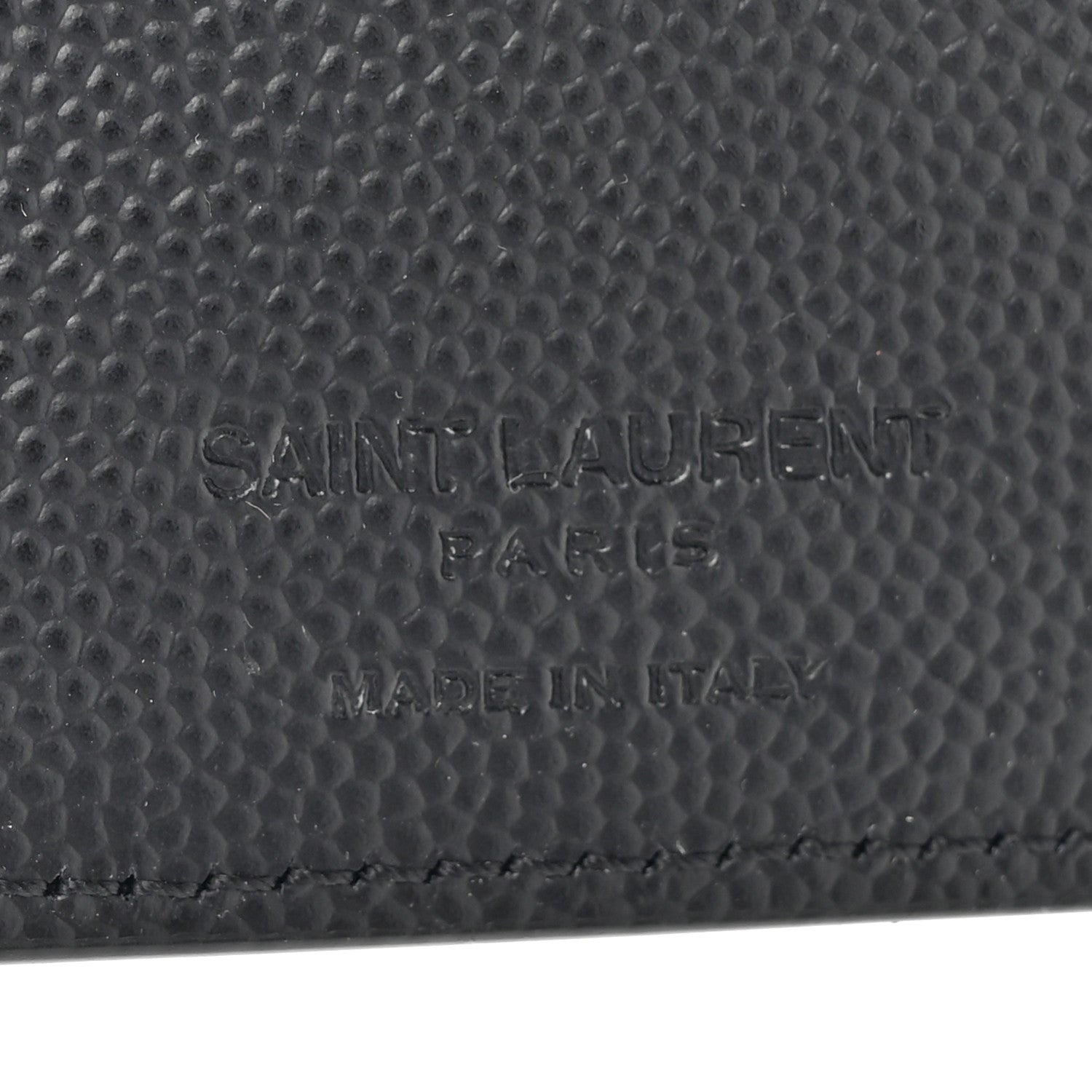 Saint Laurent Grain De Poudre North South Chain Wallet Black 7 of 9
