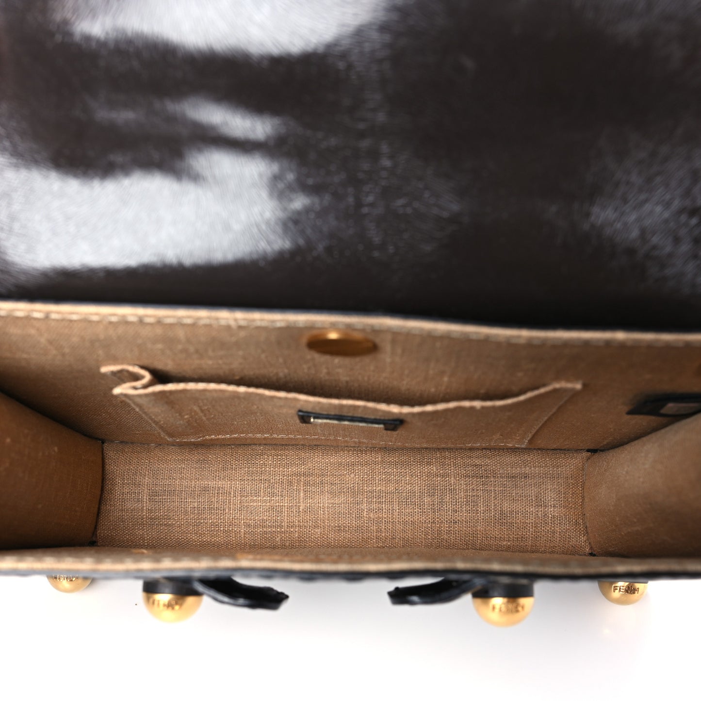 Glazed Calfskin Secret Code Crossbody Black