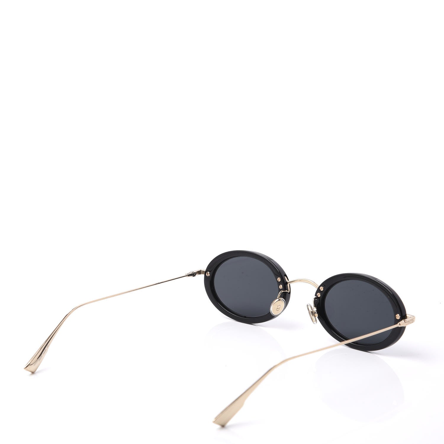 Christian Dior Hypnotic Round Sunglasses Gold Gray 4 of 8