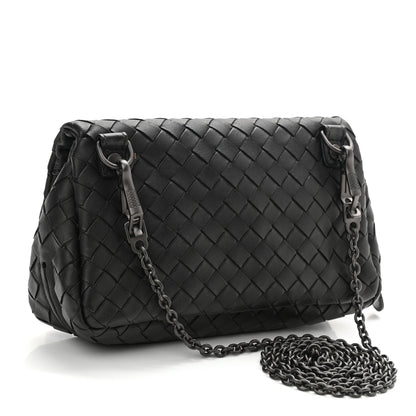 Bottega Veneta Nappa Intrecciato Small Chain Crossbody Black 3 of 12