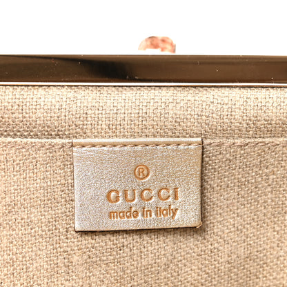 Gucci Metallic Calfskin Jeweled Dragon Evening Bag Gold 6 of 10