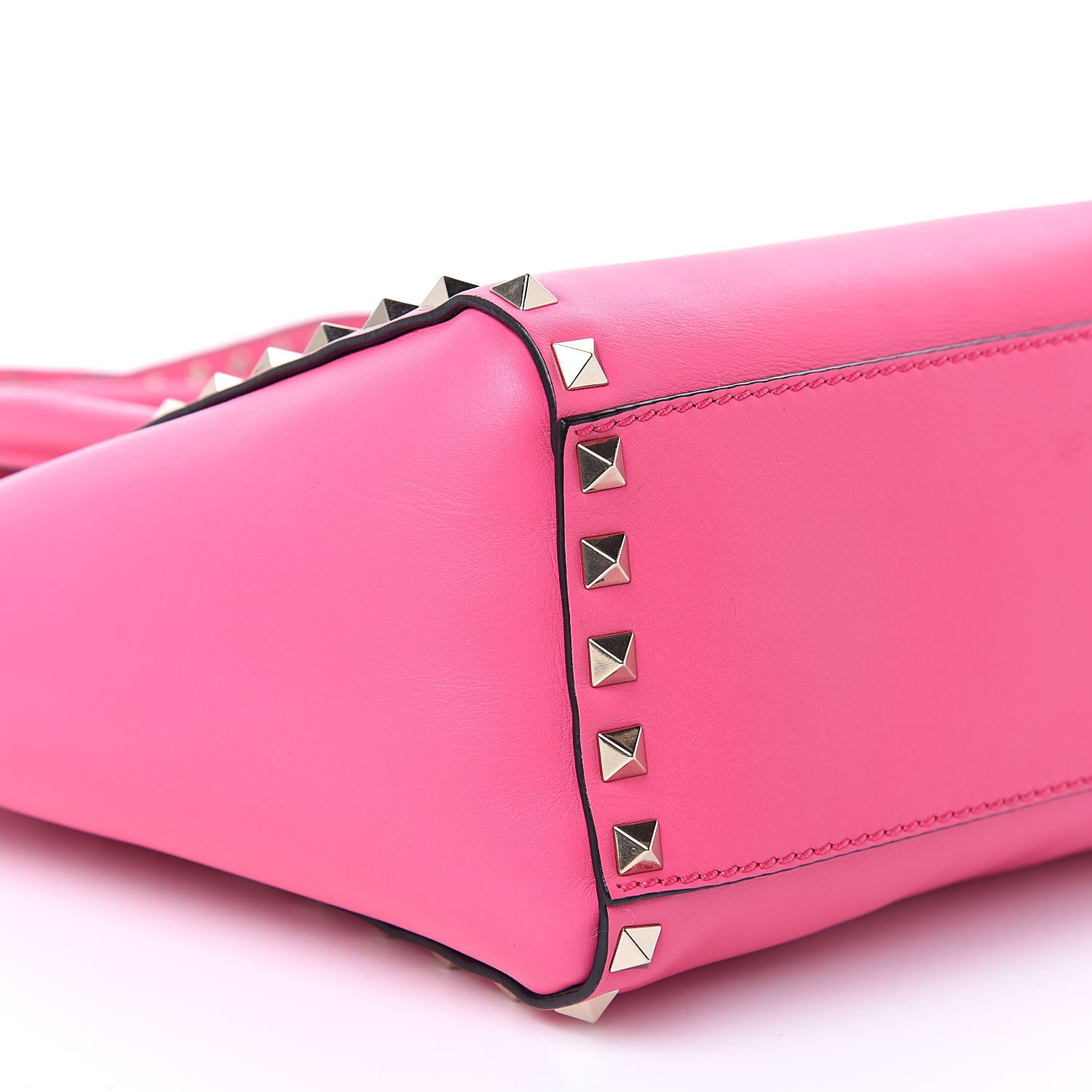 Valentino Garavani Vitello Mini Rockstud Double Handle Tote Peony 9 of 10