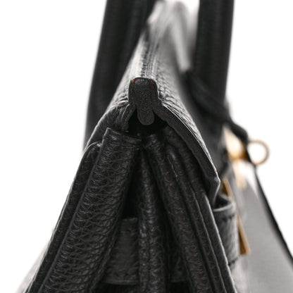 Hermes Taurillon Clemence Birkin 30 Black 12 of 12