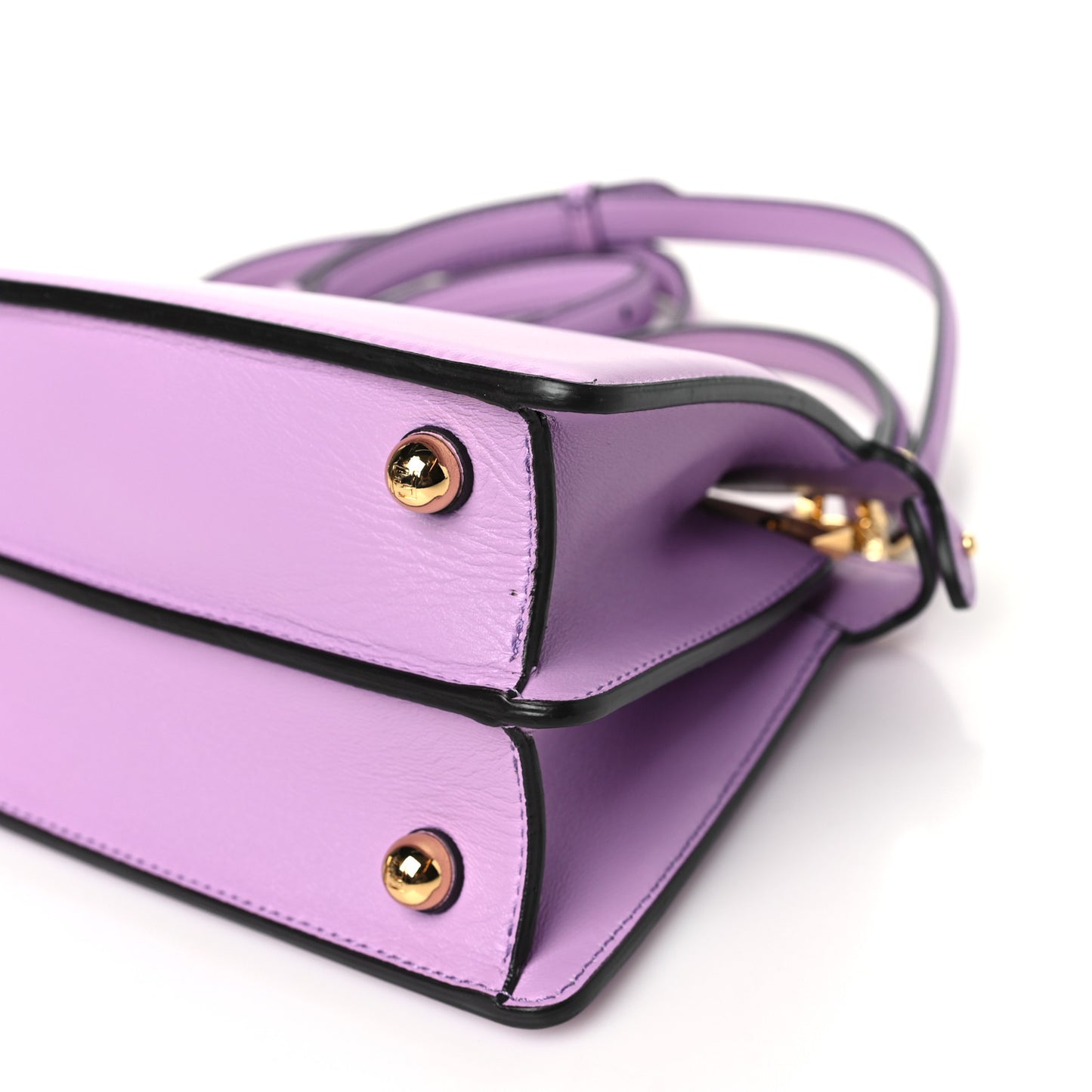 Shiny Nappa Petite Peekaboo I SEE U Satchel Violetta