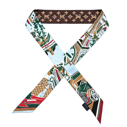 Louis Vuitton Silk Monogram Ride BB Bandeau Green Multicolor 1 of 3