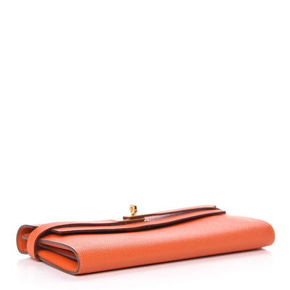 Hermes Epsom Kelly Longue Wallet Orange 4 of 10