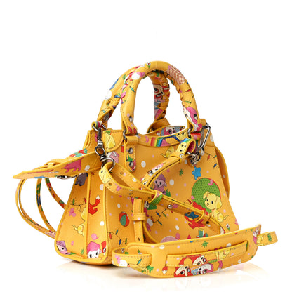 Balenciaga Calfskin Puppies and Friends Neo Classic Silver Hardware Mini City Puppies Yellow 2 of 13