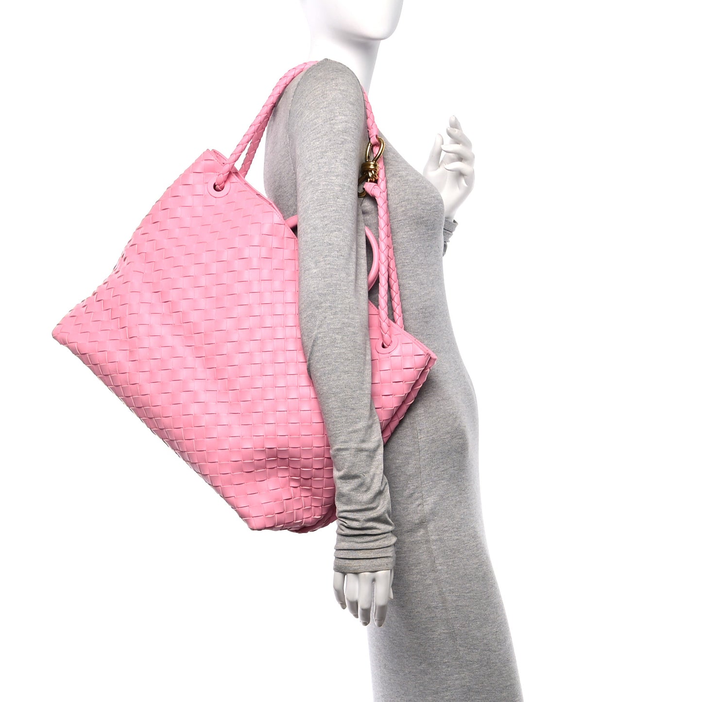 Nappa Intrecciato Large Andiamo Shoulder Bag Ribbon