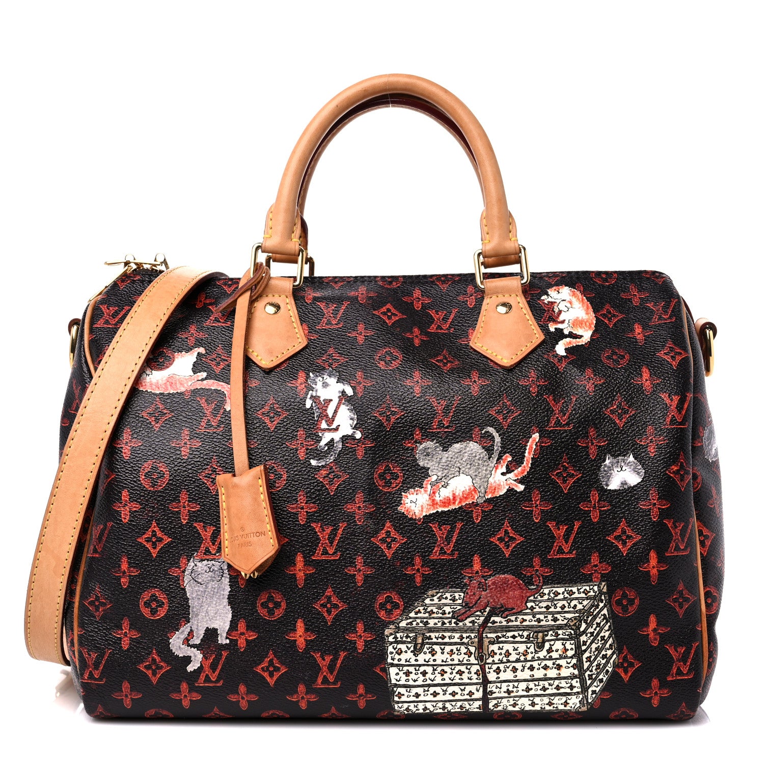 Louis Vuitton Catogram Speedy Bandouliere 30 Marron 1 of 16