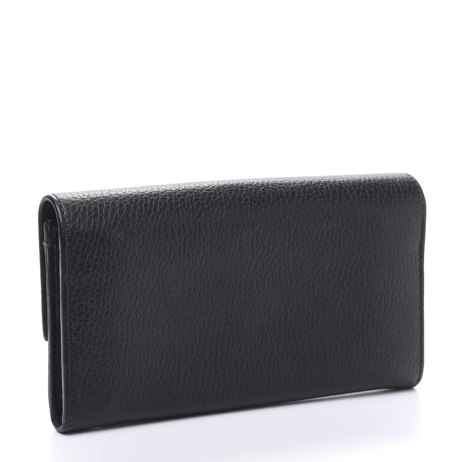 Gucci Dollar Calfskin Swing Continental Wallet Black 3 of 9