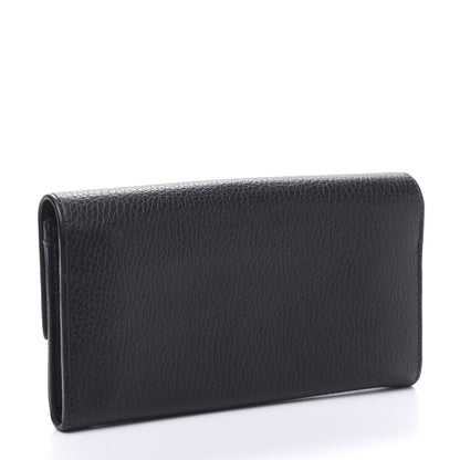 Gucci Dollar Calfskin Swing Continental Wallet Black 3 of 9