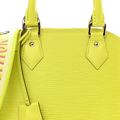 Louis Vuitton Epi Jacquard Alma BB Yellow Citron 7 of 9