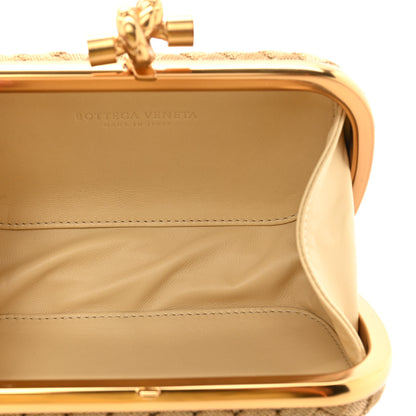 Bottega Veneta Intreccio Oro Bruciato Knot Clutch 5 of 8
