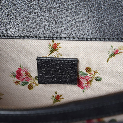 Gucci Calfskin Web Floral Embroidered Medium Dionysus Shoulder Bag Black 6 of 8