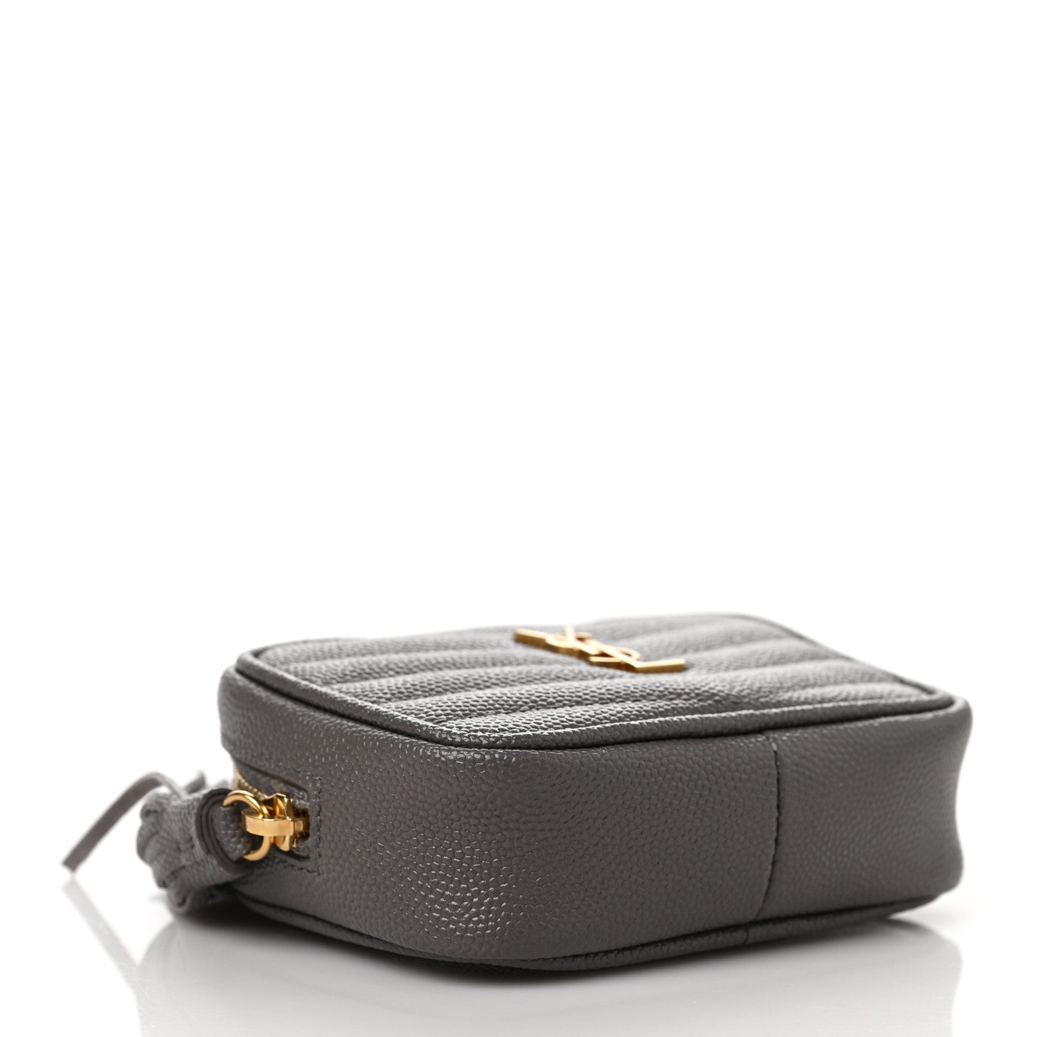 Saint Laurent Grain De Poudre Matelasse Monogram Baby Lou Camera Bag Fog 4 of 9