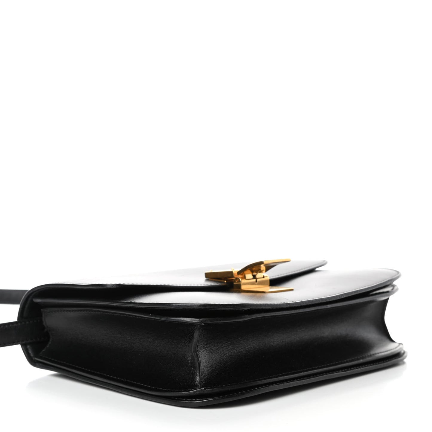 Box Calfskin Medium Classic Box Flap Bag Black