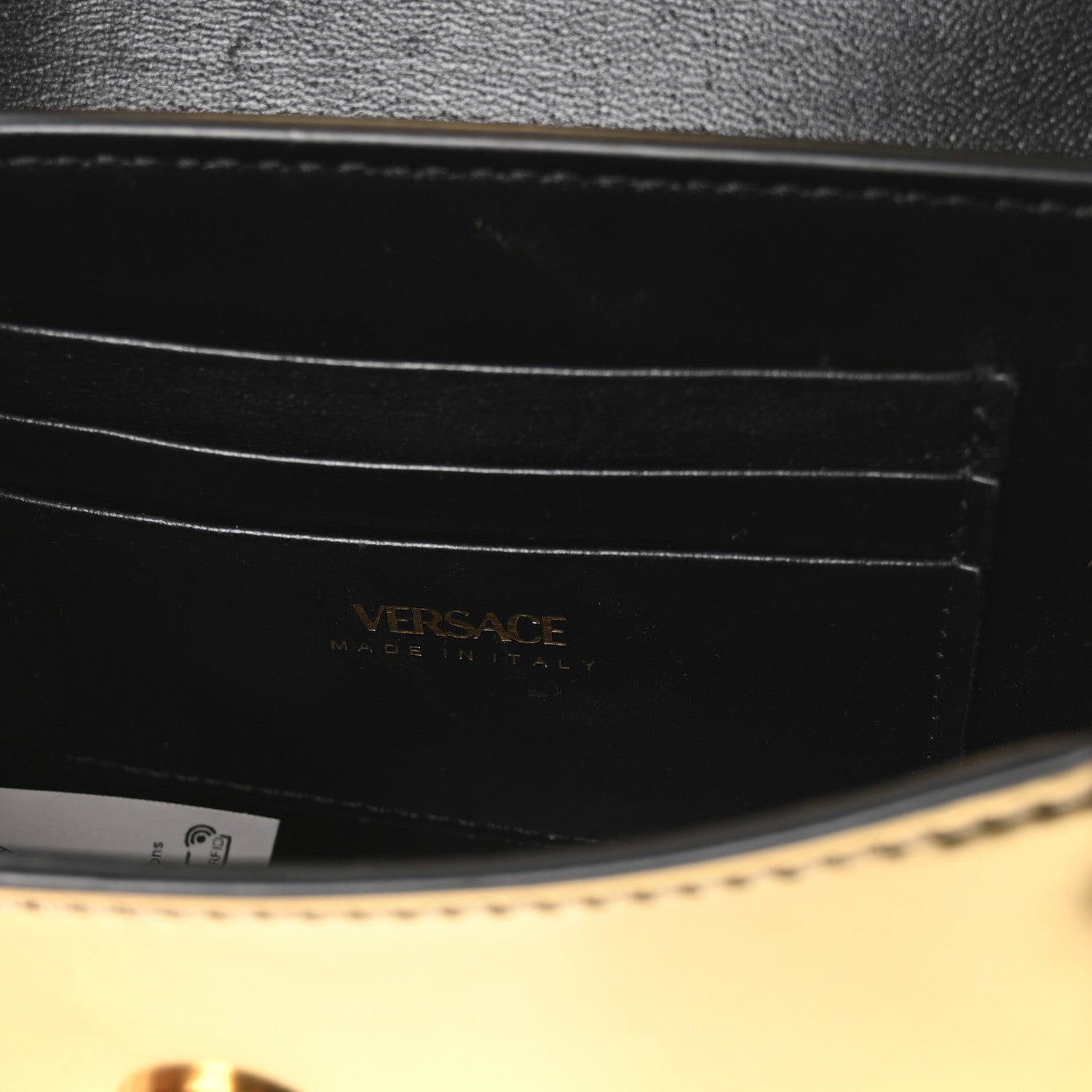 Versace Metallic Calfskin Mini La Medusa Bag Gold 1850449
