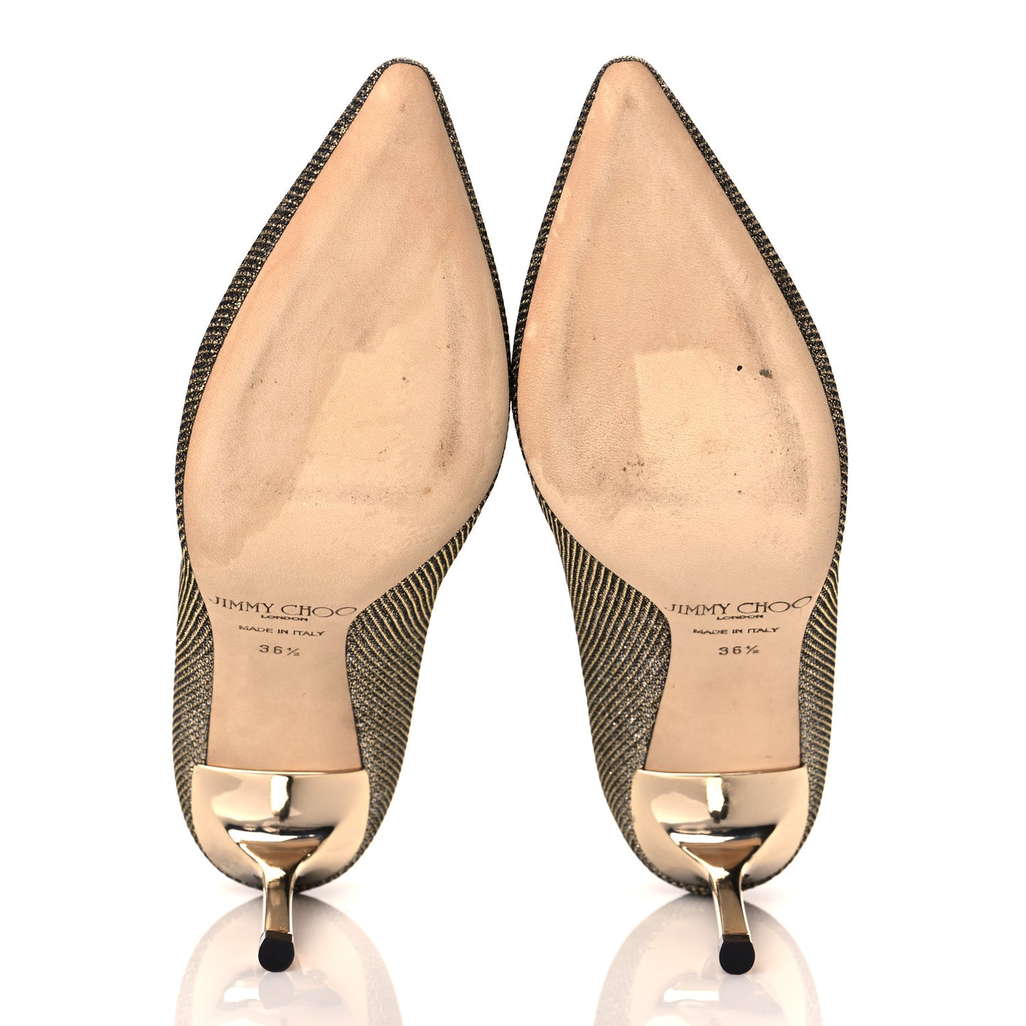 Glitter Fabric Romy 85 Pumps 36.5 Light Bronze