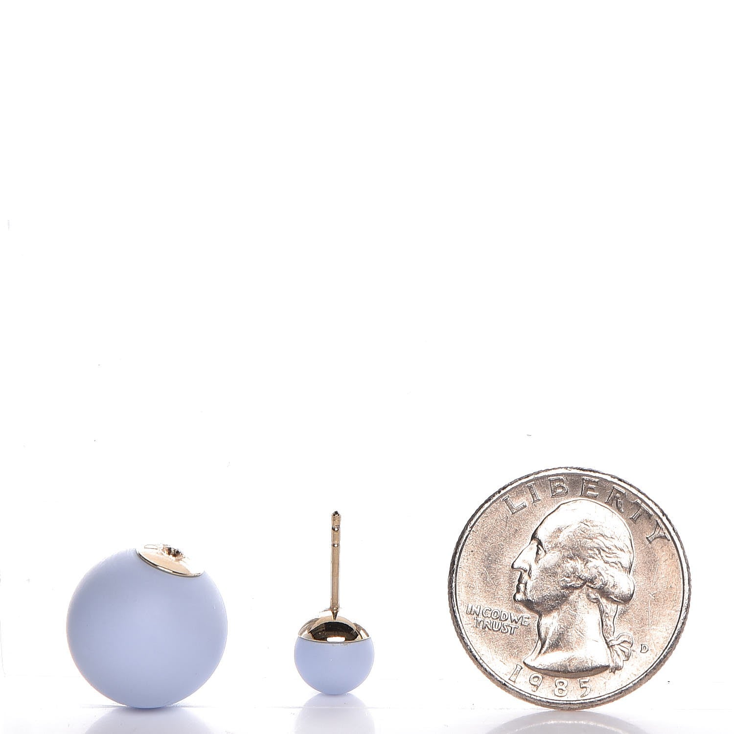 Christian Dior Mise En Dior Tribal Earrings Matte Blue 2 of 3