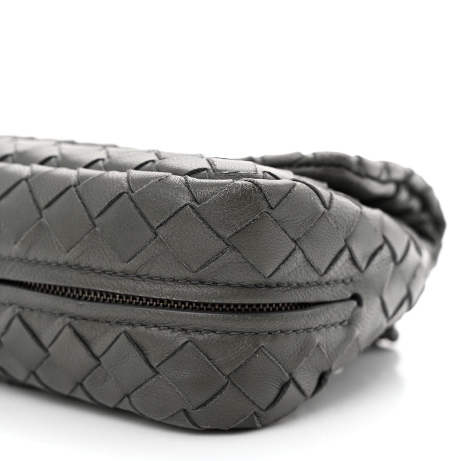 Bottega Veneta Nappa Intrecciato Small Chain Crossbody Light Grey 11 of 11